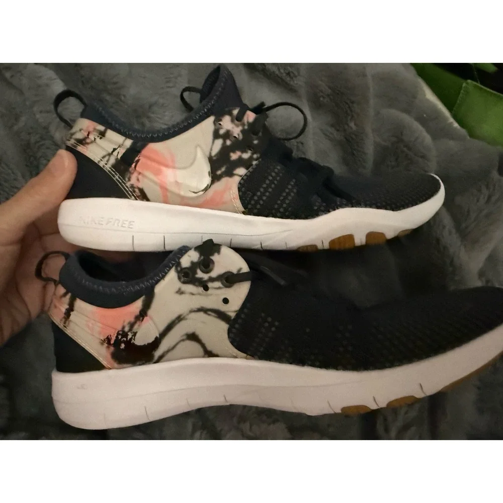 Nike Free TR 7 Womens Training Shoes Black Pink Marble 904651-006 Size 9